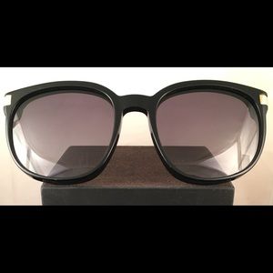 Wildfox Sun "Geena" Sunglasses: Black/Gold